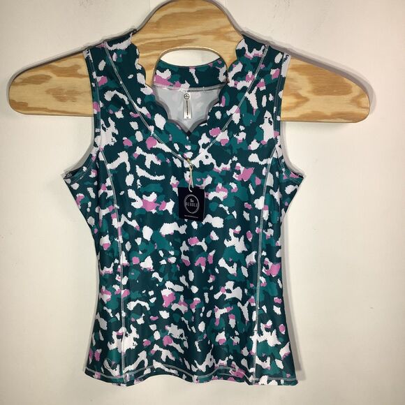 The Bubble Womens Emily‎ Tank Top Green Size Medium NWT - Picture 2 of 9